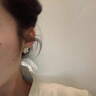 Jay仿貓眼石四葉草耳釘女耳飾耳環(huán)耳夾送女生七夕情人節(jié)禮物老婆 耳夾款 曬單實(shí)拍圖