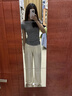 愛麥依休閑褲女白色波點闊腿褲女夏季薄款2025新款冰絲慵懶顯瘦韓版 白色波點長褲【有口袋】 M 80-100斤 曬單實拍圖