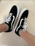 VANS范斯官方 升級款Comfy Authentic緩震經典帆布鞋 黑色  36  曬單實拍圖