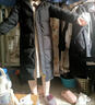 CEENIU北勢羽絨服中戲同款藝考男女情侶加長(cháng)過(guò)膝白鴨大衣外套防寒大碼胖 亮世秋北影羽絨服 黑色 8XL 曬單實(shí)拍圖