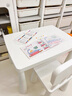 宜家（IKEA）MAMMUT瑪莫特兒童桌學(xué)習繪畫(huà)小桌子學(xué)生家用幼兒園餐桌 兒童椅淡紫色 曬單實(shí)拍圖