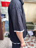 森馬（Semir）短袖襯衫男純棉襯衣寬松假兩件外套夏季漫畫風印花上衣戶外潮 黑色90001 XL 曬單實拍圖