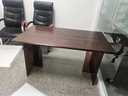 惠尋實(shí)木大長(cháng)書(shū)桌客廳亞克力大板桌餐桌一體家用多人閱讀學(xué)習桌工作臺 黑胡桃色#大板桌 140cm*80cm*75cm 曬單實(shí)拍圖