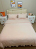 北極絨（Bejirog）牛奶絨床蓋四件套加厚夾棉床裙款珊瑚絨被套冬季床上用品床單花邊 艾薇爾-粉 1.8m床 床蓋款 四件套（被套200*230cm） 曬單實(shí)拍圖