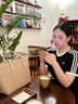 蔻馳（COACH）【官方】奧萊女士夏季女包經(jīng)典標(biāo)志CITY拉鏈托特包老花city30 沙黃色/粉筆白色（新版） 曬單實(shí)拍圖
