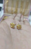 周大生黃金耳釘3D硬金玫瑰花足金耳飾七夕禮物送女友老婆媽媽情人節(jié)禮物 足金玫瑰花耳釘約1.3g 曬單實拍圖