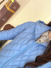 波司登輕薄羽絨服女短款90絨連帽菱格保暖外套B250135316 曬單實(shí)拍圖