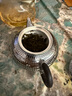 歸銀堂銀壺足銀999泡茶壺一張打原創(chuàng)墨染錘紋沖茶壺純銀茶水壺銀器茶具 240ml+證書+禮盒 曬單實(shí)拍圖