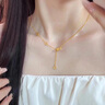 Mercantia黃金小蠻腰套鏈女999足金包足銀時(shí)尚百搭一套情人節送老婆送閨蜜 小蠻腰套鏈 約5克約40厘米 包金約0.8 曬單實(shí)拍圖