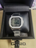 卡西歐（CASIO）手表男士G-SHOCK金屬小方銀金塊藍(lán)牙電波運動防水電子日韓表禮物 GMW-B5000D-1 吳建豪同款經(jīng)典小銀塊 曬單實拍圖