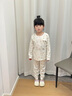 拉比兒童內(nèi)衣套裝純棉男女童寶寶長袖圓領25春夏新款空調(diào)服2套裝 圓領服套裝-粉紅 2套裝 120 cm 曬單實拍圖