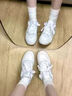 阿迪達(dá)斯 （adidas）FORUM低幫籃球鞋板鞋小白鞋男女阿迪達(dá)斯官方三葉草 米白色 37.5 曬單實(shí)拍圖