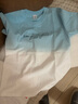 TEEK漸變重磅純棉短袖t恤男裝 青年夏季男士潮流夏天打底衫體恤上衣服 【50S長(cháng)絨棉】JAS5A藍白 S 曬單實(shí)拍圖