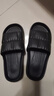 品愛(ài)質(zhì)舒涼拖鞋EVA拖鞋防滑室內居家軟底花瓣一字拖澡堂浴室 【D13款】【薄款】花瓣-黑 40-41 曬單實(shí)拍圖