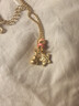 CRD克徠帝黃金項鏈葫蘆星星鎏彩甜甜圈足金999古法實(shí)心套鏈送女友 10.3g 曬單實(shí)拍圖