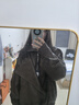 ICH MODE美式復(fù)古棕色皮衣外套女秋冬季2024新款機(jī)車(chē)皮夾克上衣男 咖色 M 曬單實(shí)拍圖