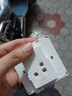 正泰（CHNT）漏電保護插座 大功率電器家用五孔插座86型暗裝開關插座面板 五孔10A 金 曬單實拍圖