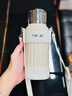特美刻（TOMIC）復古羅馬柱純鈦內膽保溫杯女士水杯大容量茶水分離泡茶杯燜茶杯子 初露白500ml禮盒裝(送杯套) 曬單實(shí)拍圖