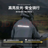 魔小宅雨衣雨褲套裝男款分體式摩托車騎行專用雨衣外賣騎手防水加厚雨服 銀河灰【三合一沖鋒衣面料】 L 1件 適合身高160-170，體重65-75 曬單實(shí)拍圖