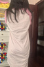 有棵樹(shù)【抗菌純棉】女士睡裙親膚精梳棉睡衣女生中長(zhǎng)裙可外穿春夏家居服 曬單實(shí)拍圖