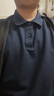 森馬POLO衫男吸濕速干涼感T恤純色通勤短袖上衣2025夏季 暮藍81003 2XL 曬單實(shí)拍圖