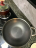 赫巴茲（HZIB）德國不粘鍋316不銹鋼炒鍋炒菜鍋具少油煙平底炒鍋電磁爐燃氣通用 雙面屏+玻璃蓋內(nèi)徑32外徑 34cm 曬單實拍圖