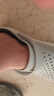 crocs卡駱馳舒樂洞洞鞋沙灘鞋男鞋包頭女鞋拖鞋|209964 大氣灰-1FT 41 /42(260mm) 曬單實(shí)拍圖
