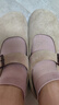 斯凱奇（Skechers）淺口單鞋女勃肯鞋2025夏季新款一腳蹬平底休閑鞋包頭圓頭159281 曬單實(shí)拍圖