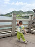女童運(yùn)動套裝夏季短袖2025新款兒童衣服1-3小女孩洋氣兩件套4-6歲 綠色 130 曬單實(shí)拍圖
