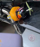 龍覘渦輪增鴨破風(fēng)鴨小黃鴨兒童電動(dòng)摩托自行車(chē)擺件掛件裝飾玩偶配件 通用款隨機2個(gè)【楓葉+頭盔+鴨子 +眼睛項鏈+綁帶+燈+膠片】 曬單實(shí)拍圖