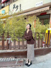 Ebonka品牌真皮2025黑色瑪麗珍鞋高跟鞋女夏法式粗跟新款圓頭高跟單鞋子 黑色 38 曬單實(shí)拍圖