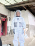 蜜蜂衣服養蜂人蜂衣防護服全身防3D空氣棉網(wǎng)面連體防蜂服取蜜養蜂防蟄透氣全套 灰色 XL碼連體（172-176cm） 曬單實(shí)拍圖