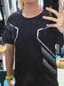 艾倫伯頓運(yùn)動(dòng)套裝男速干健身衣跑步訓(xùn)練服羽毛球服秋季乒乓球服網(wǎng)球馬拉松 運(yùn)動(dòng)四件套【速干 透氣 】黑色 L【130-145斤】 曬單實(shí)拍圖