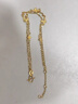 周六福夢(mèng)蝶足金999黃金手鏈女生日禮物A0713018 約2.77g 16+3cm 曬單實(shí)拍圖