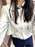 廣月藍(lán)防曬衣女中國(guó)風(fēng)防曬服夏季薄款防紫線防曬衣開車透氣防曬服罩衫冰  淺灰色 均碼   適合80-130b 曬單實(shí)拍圖