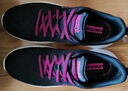 斯凱奇（Skechers）女鞋中老健步鞋休閑運(yùn)動透氣跑步散步軟底網(wǎng)面鞋124952 黑色/桃紅色/BKHP 40 曬單實拍圖