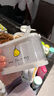 暢印按壓式水果叉收納盒高級感輕奢食品級便攜家用大容量一次性小叉子 香梨黃(含果叉（50只 曬單實(shí)拍圖