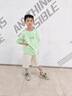 G.DUCKKIDS小黃鴨童裝男童夏裝套裝帥氣時髦兒童男孩短袖男寶寶夏季衣服 淡綠色套裝 110 (建議98-105cm 3-4周歲） 曬單實拍圖