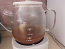 美的（Midea）花漾0膠水全玻璃全自動(dòng)養(yǎng)生壺 辦公室多功能煮茶壺 燒水壺恒溫電熱水壺煮茶器花茶壺1L YS10B101 曬單實(shí)拍圖