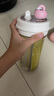 波比熊分倉吸管塑料杯水杯女創(chuàng  )意高顏值雙頭分隔大容量水壺兒童上學(xué)專(zhuān)用 分倉泡茶白+杯刷吸管刷3D貼 850ml 曬單實(shí)拍圖