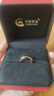 中國(guó)黃金（CHINA GOLD）黃金戒指女足金素圈戒指亮面情侶對(duì)戒七夕情人節(jié)禮物送女友老婆 18# 約0.5g（克重多退少補(bǔ)） 曬單實(shí)拍圖