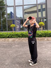 班尼路童裝兒童褲子防蚊褲男童2025年夏季新款男孩純棉透氣寬松舒適長(zhǎng)褲 黑 BNL美式籃球X 150 曬單實(shí)拍圖