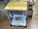 木格格桌邊書(shū)架家用書(shū)房辦公室多層帶輪書(shū)本文件小推車(chē)置物架落地儲物柜 白色三層【移動(dòng)款】 曬單實(shí)拍圖