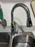 九牧（JOMOO）全銅冷熱水龍頭廚房家用洗菜盆洗碗池洗衣臺萬(wàn)向旋轉防濺水槽龍頭 一鍵止水三功能拉絲色 曬單實(shí)拍圖