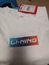 李寧（LI-NING）t恤男士短袖衣服春夏季男裝運動服飾戶外速干上衣跑步籃球健身服 LINING白 【春季棉質】 S (165) 曬單實拍圖