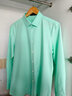 杉杉【高彈匹馬棉DP免燙】襯衫男長(cháng)袖春季休閑商務(wù)輕奢高端襯衣 薄荷綠 40 曬單實(shí)拍圖