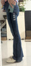 Levi's李維斯25年春夏新款女士街頭氣質725高腰微喇牛仔褲18759 中藍色 27 (30) 曬單實拍圖