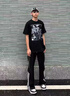 燦圖夏季新款直筒休閑褲男三條杠條紋運(yùn)動(dòng)褲子青少年潮流垂感百搭長(zhǎng)褲 黑色 XL 曬單實(shí)拍圖