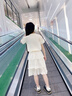 兜兜王國(guó)女童連衣裙套裝裙夏季2025新款洋氣兒童夏裝女孩女大童裙子兩件套 杏色 【T恤+裙子】 150 【建議身高140cm-150cm】 曬單實(shí)拍圖