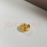 第一福古法黃金足金福袋元寶鑲嵌寶石轉(zhuǎn)運(yùn)珠串珠DIY手鏈送女友七夕禮物 1g側(cè)面不帶孔（預(yù)售克重多退少補(bǔ)） 曬單實(shí)拍圖